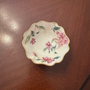 Lenox Gold Trim Floral Bowl